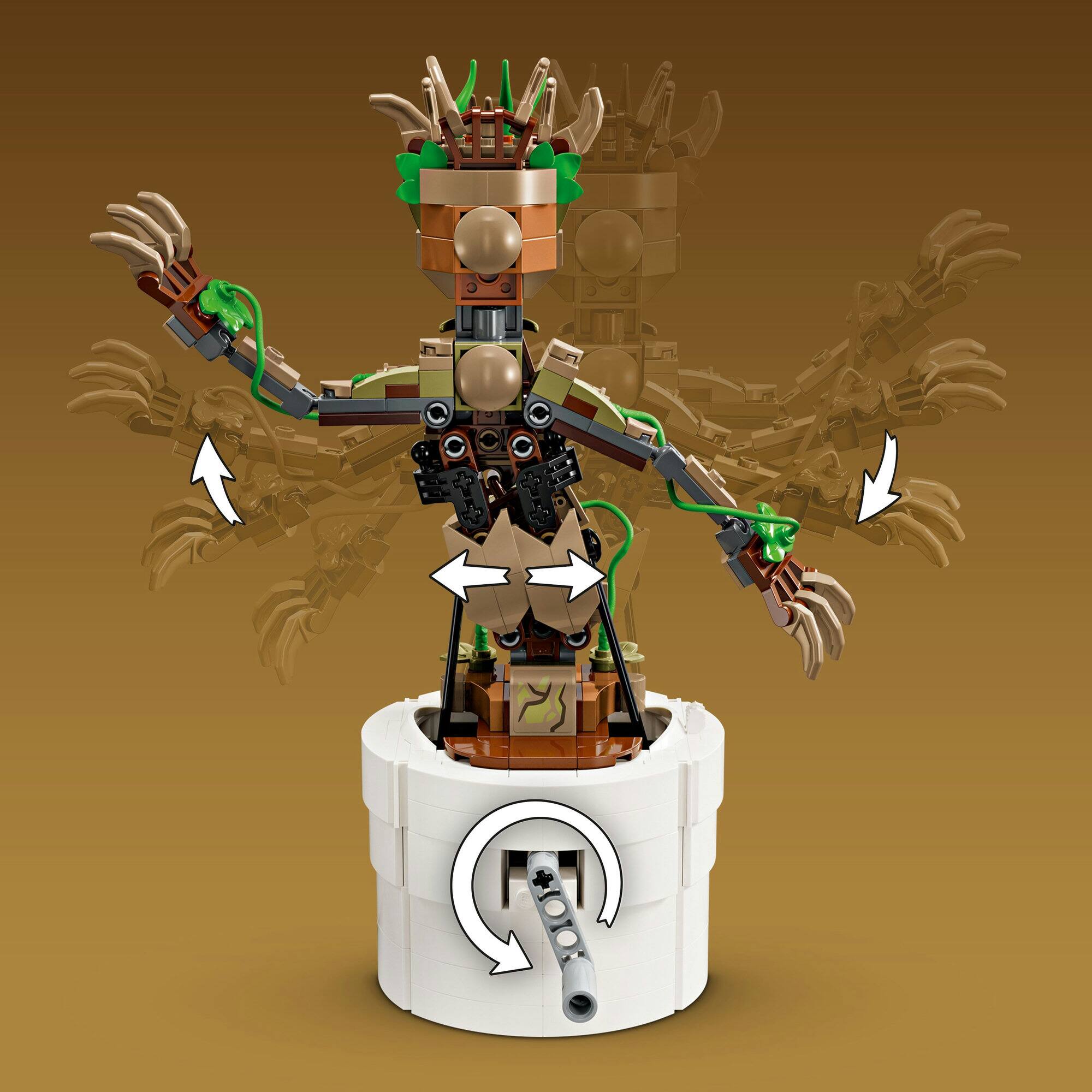 LEGO® Marvel Dancing Groot Buildable Animated Toy 76297